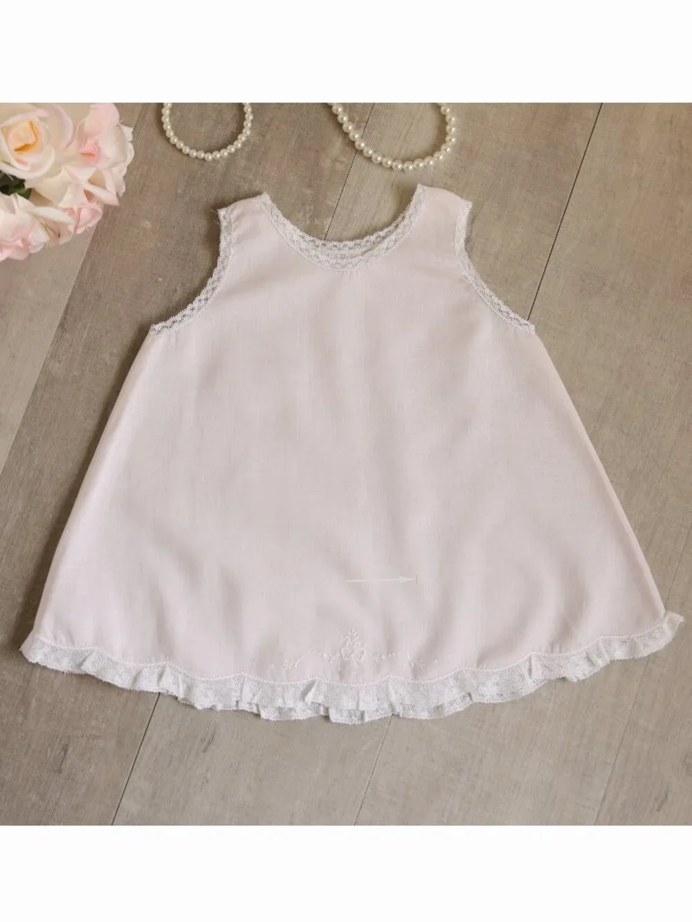 Pink Vintage Heirloom Slip Dress Feltman Brothers Rare Design Fits Size 6 Months
